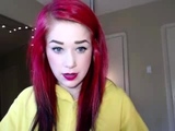 Pretty redhead webcam masturbation show
