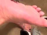 Linsey Dawn solo foot fetish