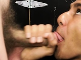 Skinny gay Latino gets anal creampie without a condom