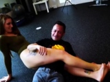 Headscissor in Leotard